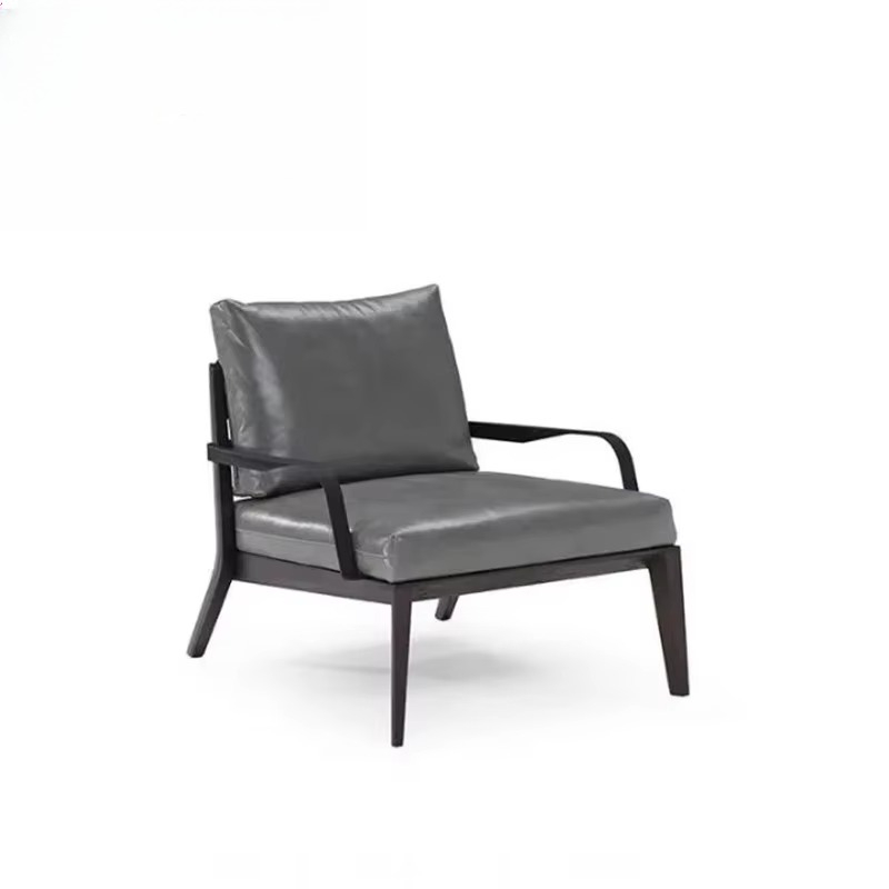 Home Office Japandi - Modern Tufted Single Sofa Armchair Solid