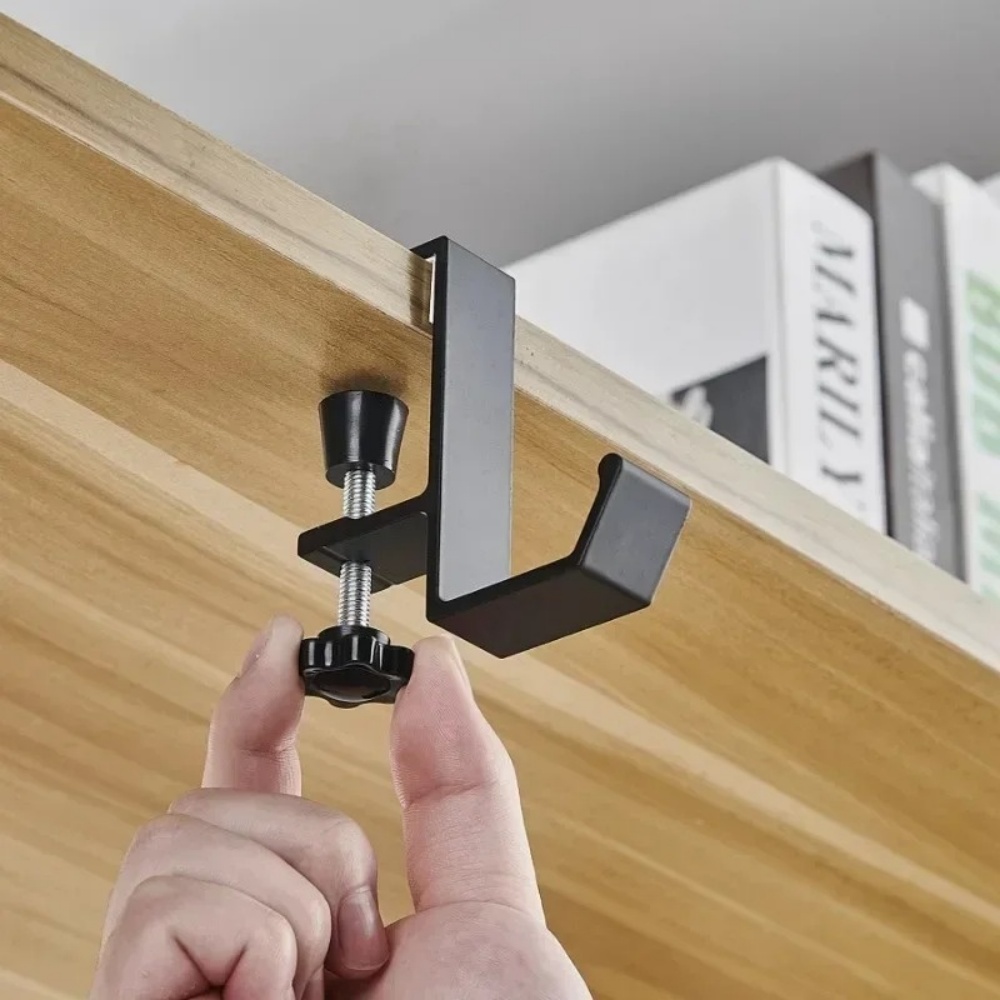 Home Office Headset - 1/2pc Adjustable Desk Edge Hook Holder