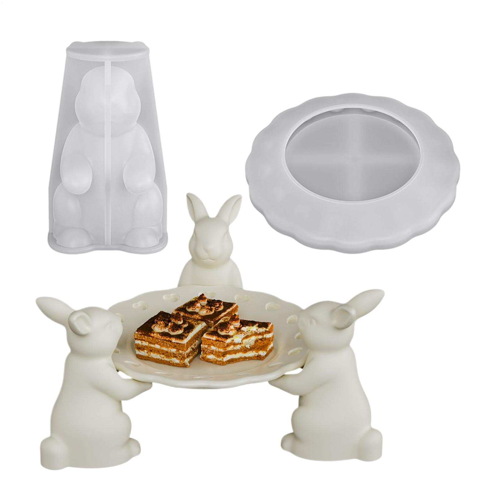 Bunny Tray Mold 3D Cute Silico - Home Office Gear 评论和价格