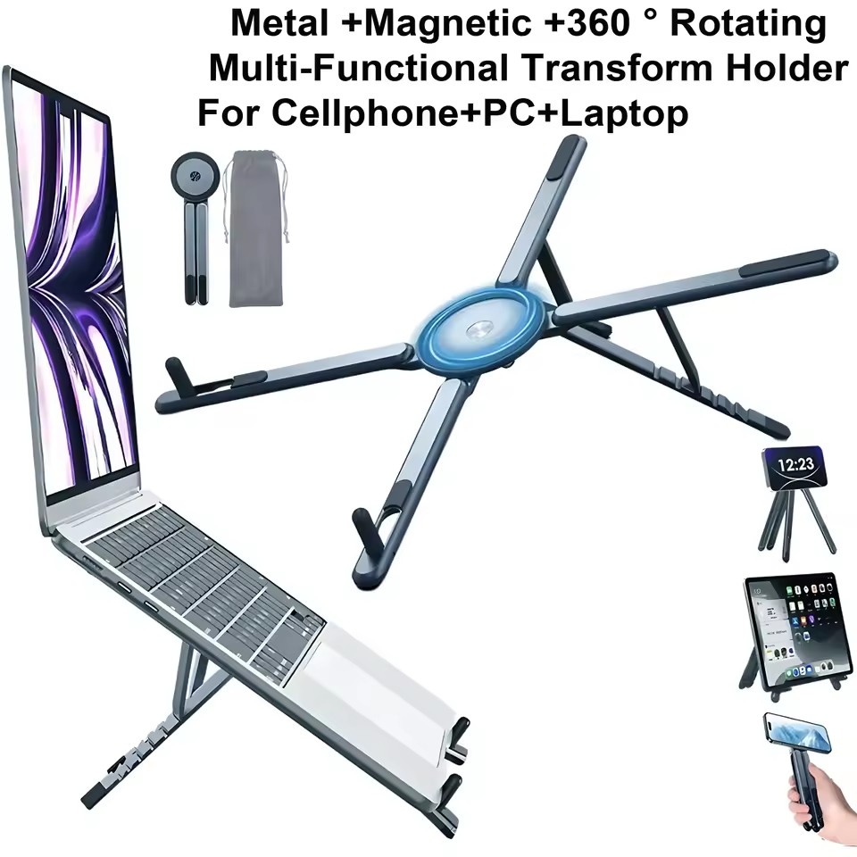 Portable Magnetic Phone Holder - Laptop Stand Foldable 评论和价格