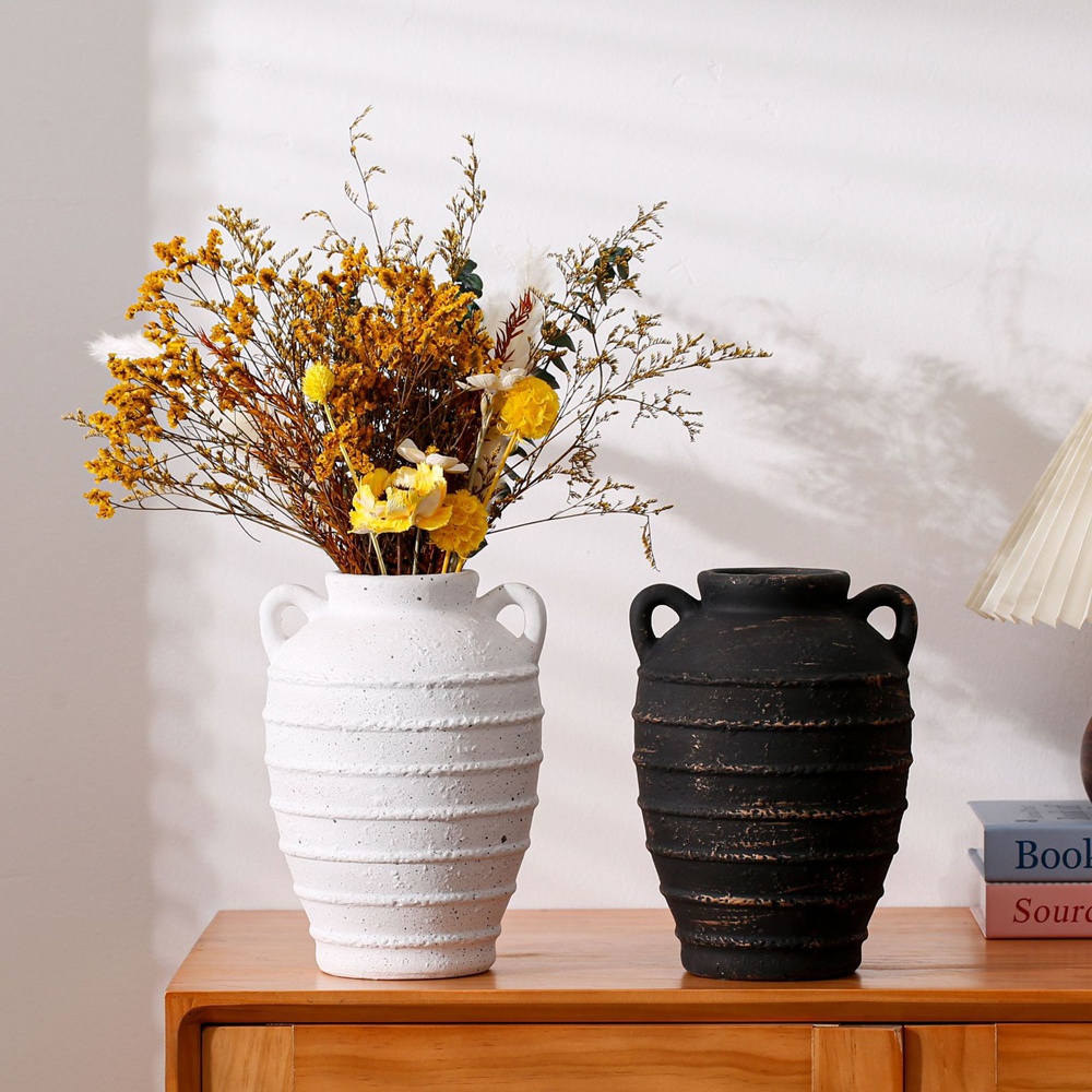 Amphora Ceramic Vase Dried Flo - Home Office Japandi 评论和价格