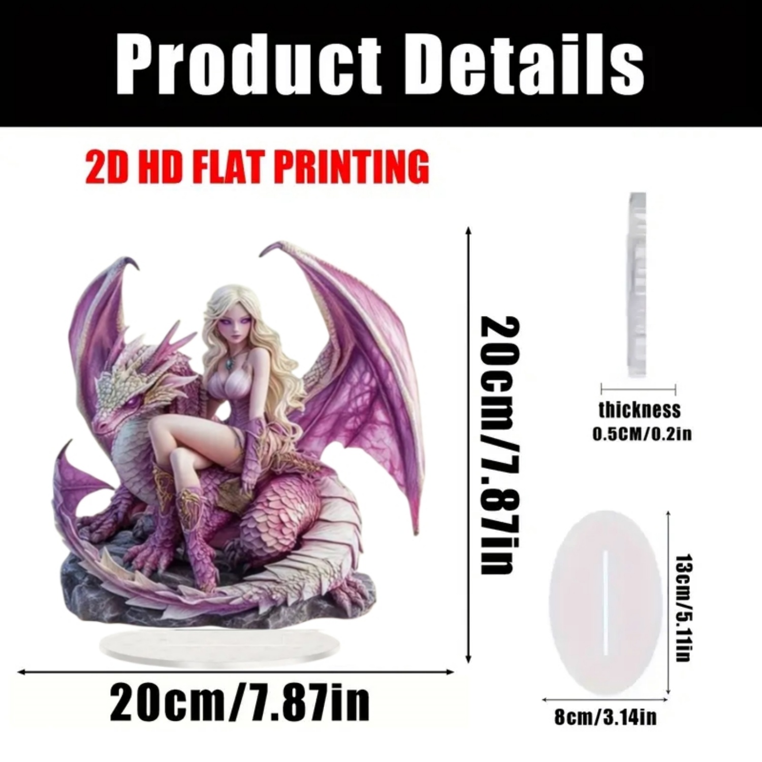 Fairy Statue,2D Flat Acrylic P - Home Office Studio 评论和价格