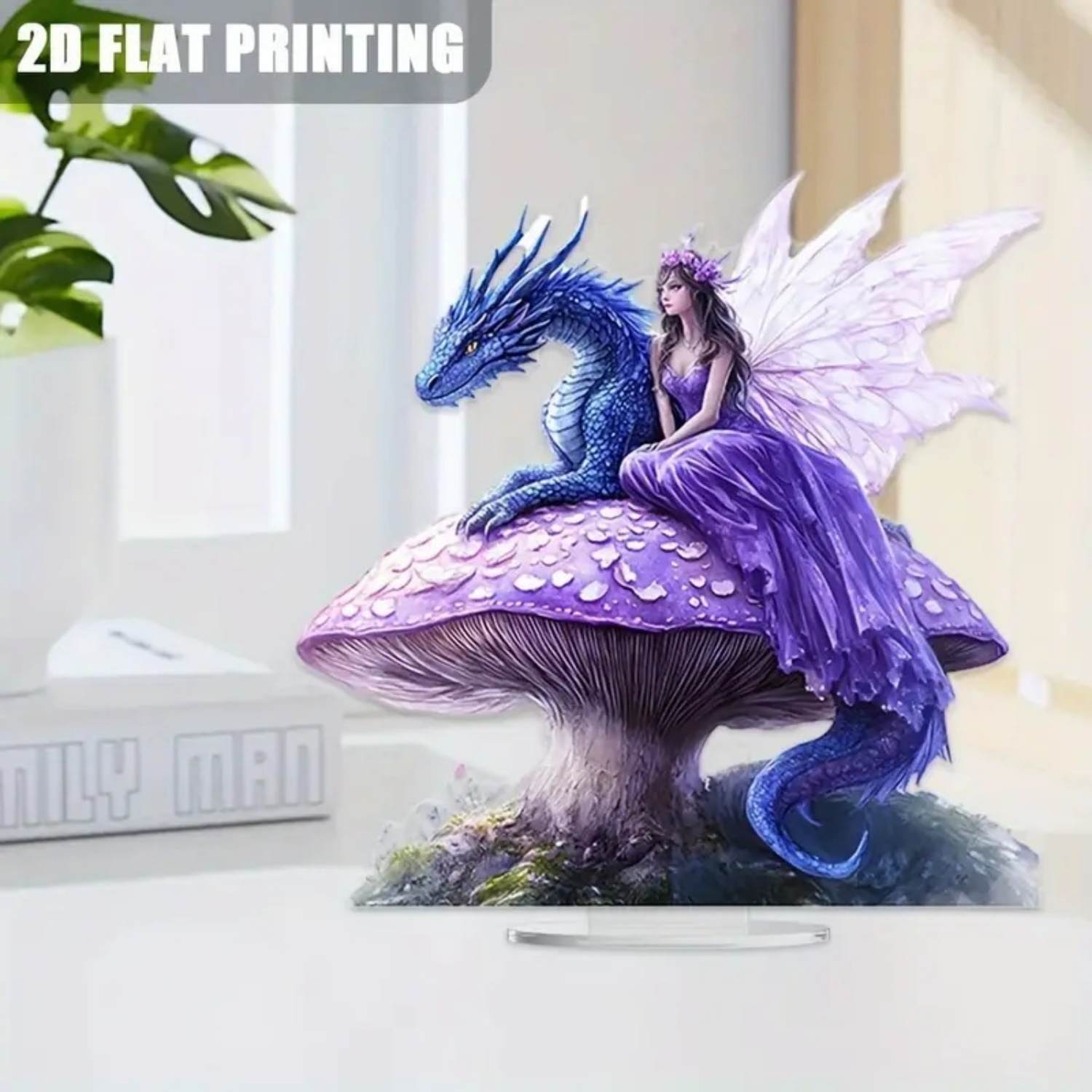 Fairy Statue,2D Flat Acrylic P - Home Office Studio 评论和价格