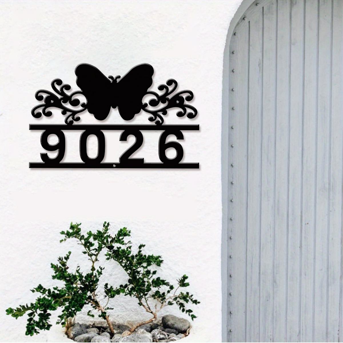 1Pc Custom butterfly Metal Str - Address Home Office 评论和价格
