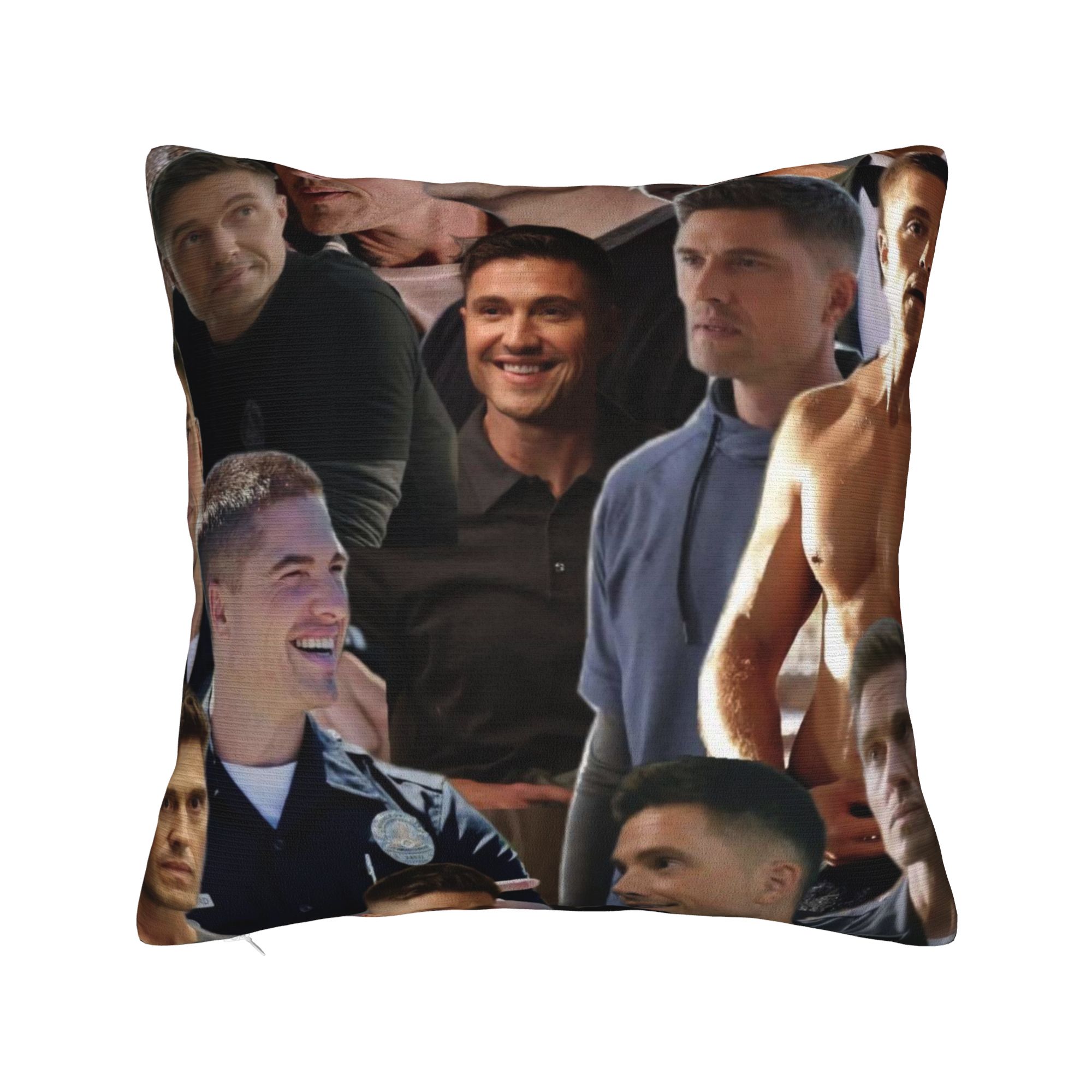 Tim Bradford Collage Pillow Ca - Home Office Tim 评论和价格