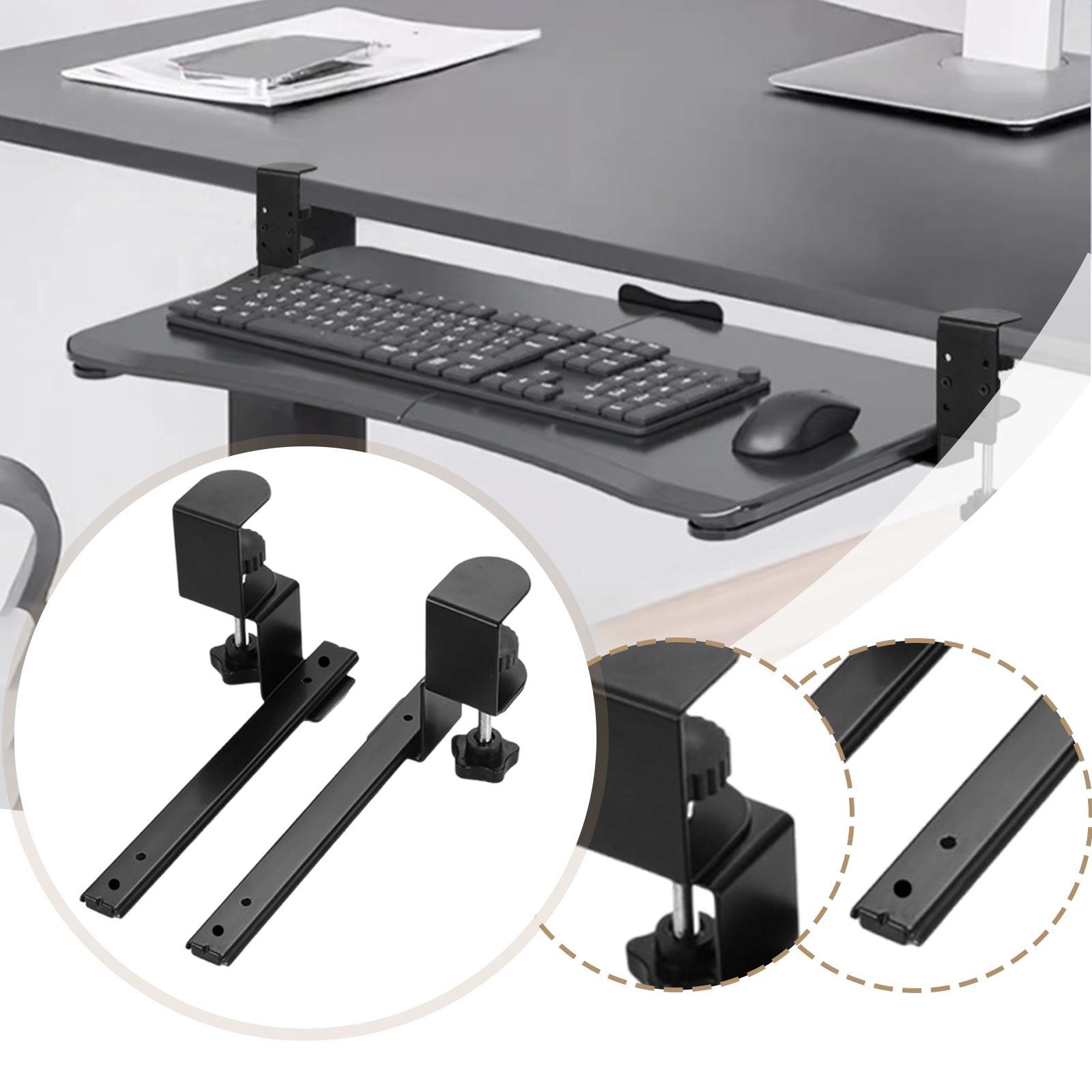 2 Pieces under Desk Keyboard T - Keyboard Tray Under Desk 评论和价格