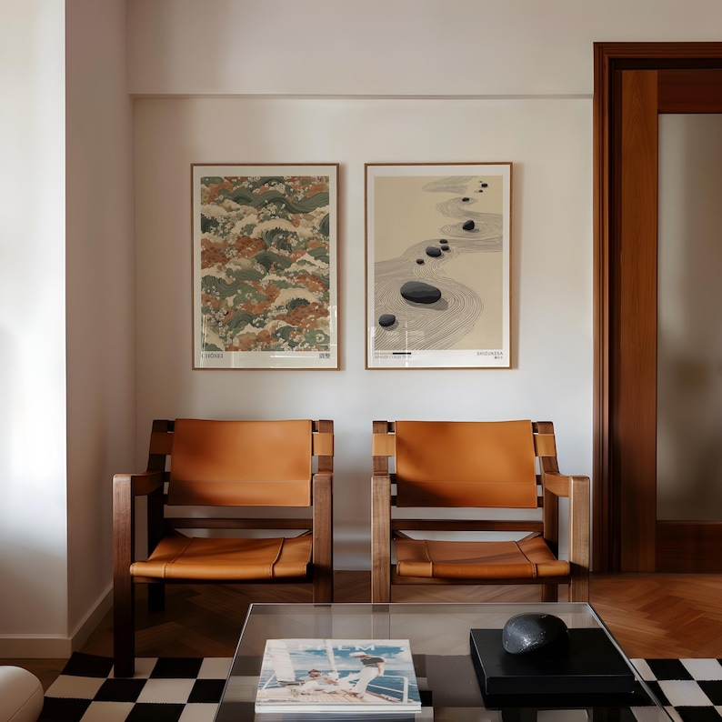 2pcs Japandi Zen Canvas Wall A - Home Office Japandi 评论和价格