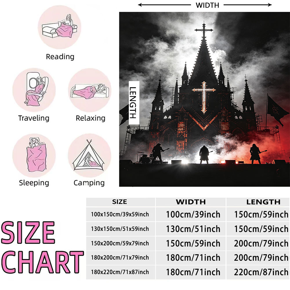 1Pc Gothic Church Rock Live Pr - Home Office Tim 评论和价格