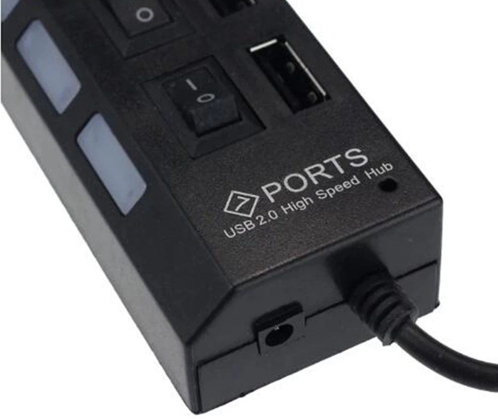 7 Port USB 2.0 Hub Splitter Fo - Home Office Pc 评论和价格